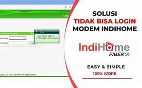 Tidak Bisa Masuk User Indihome